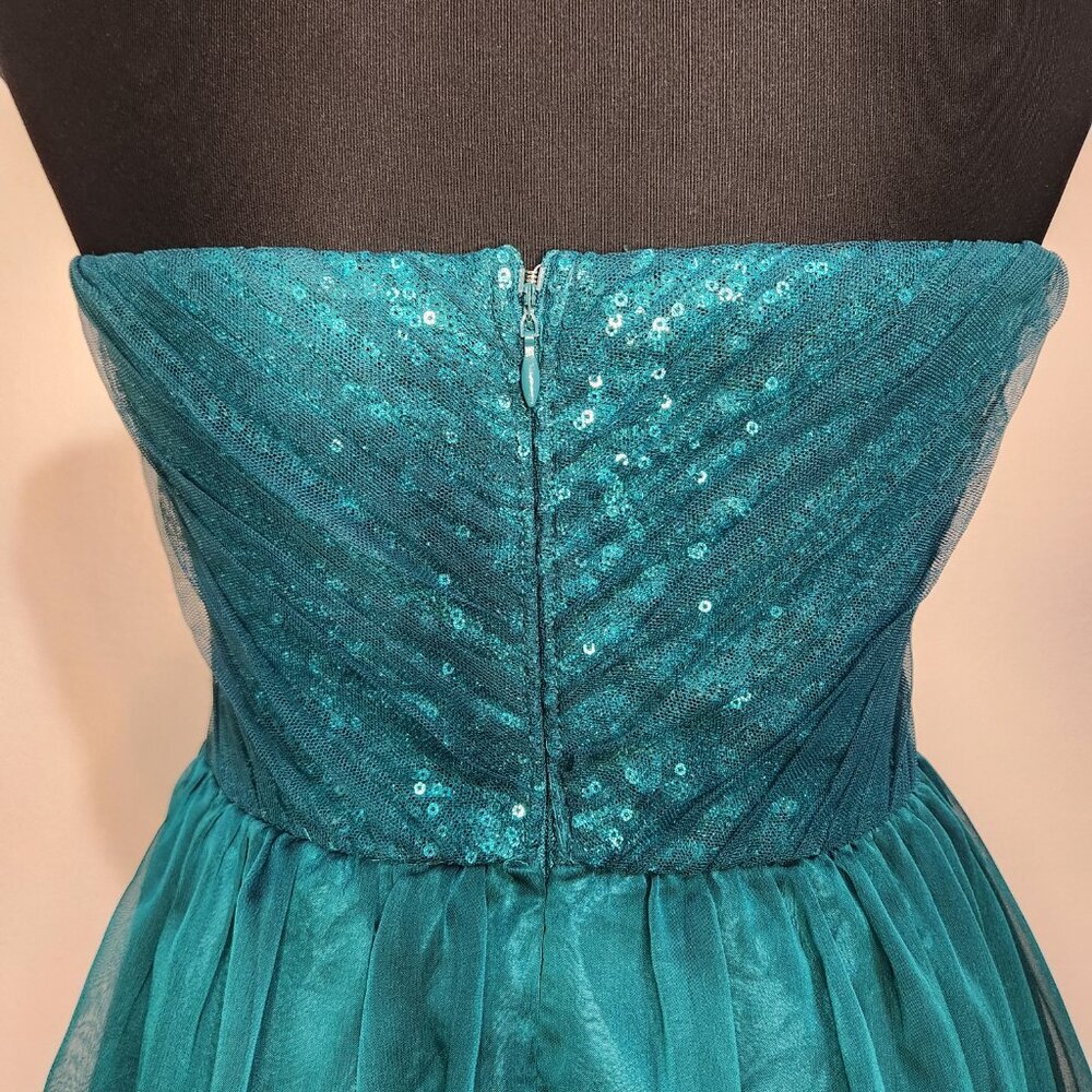 Y2K Vintage Lily Rose Green Tulle Short Semi Formal Size 5 - Picture 6 of 11